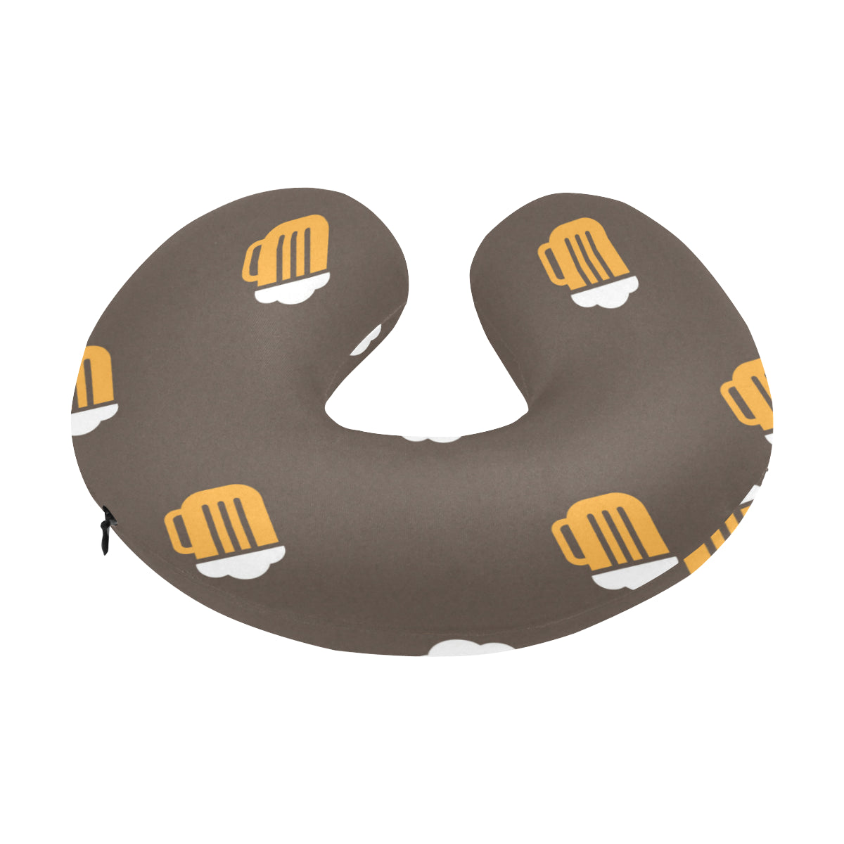 Beer Pattern Print Design 01 U-Shaped Travel Neck Pillow