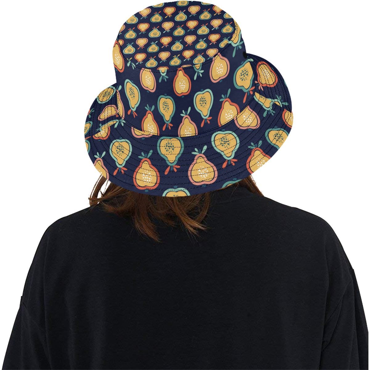 Pear Pattern Print Design PE03 Unisex Bucket Hat