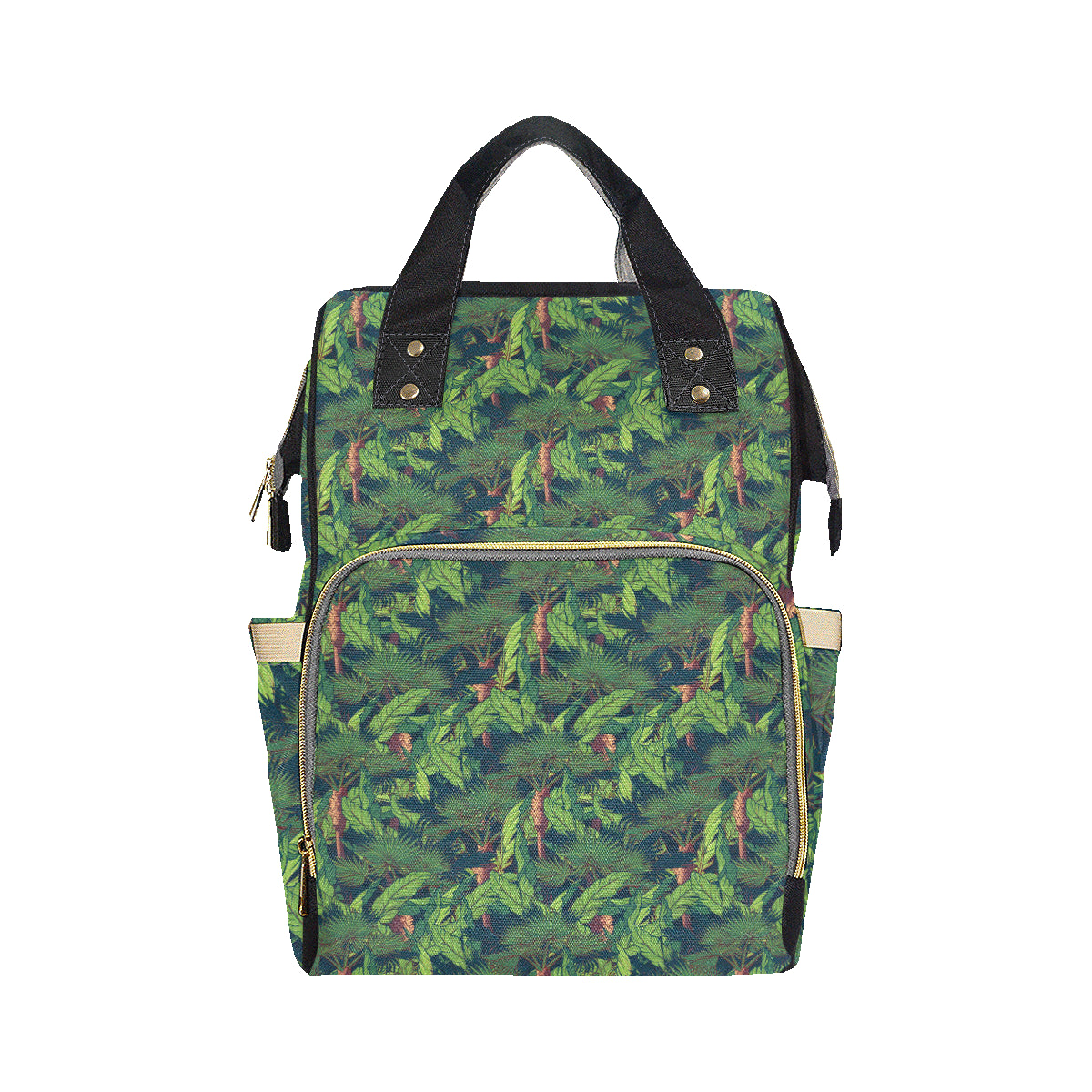Rainforest Pattern Print Design A01 Diaper Bag Backpack