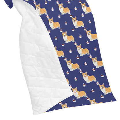 Pembroke Welsh Corgis Pattern Print Design A07 Premium Quilt