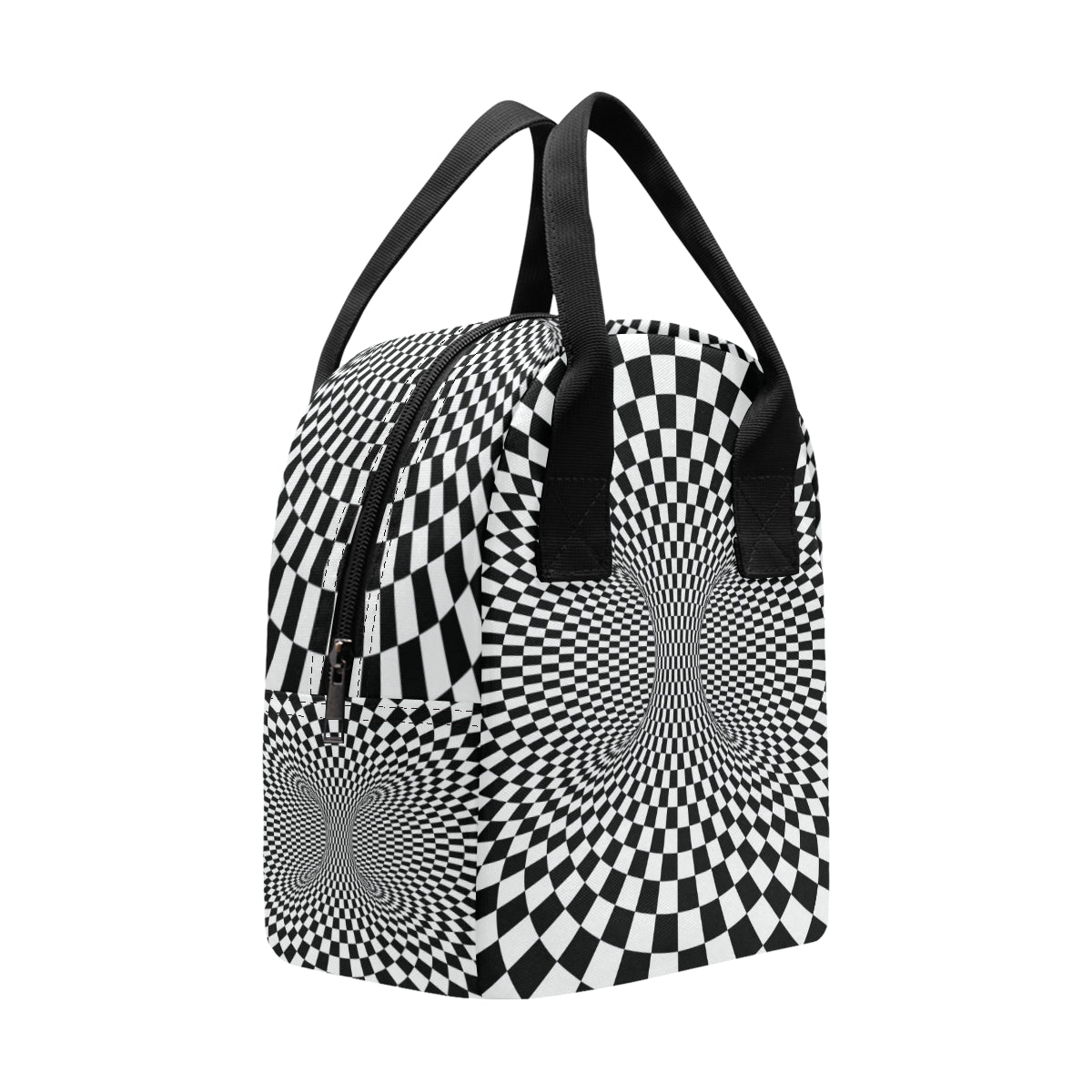 Optical illusion Projection Torus Insulated Lunch Bag