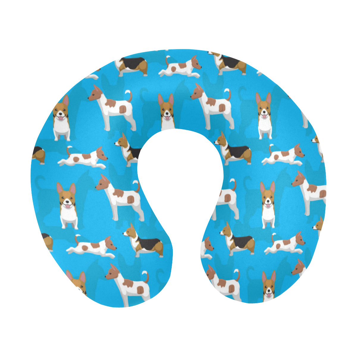 Cardigan Welsh Corgis Pattern Print Design 01 U-Shaped Travel Neck Pillow