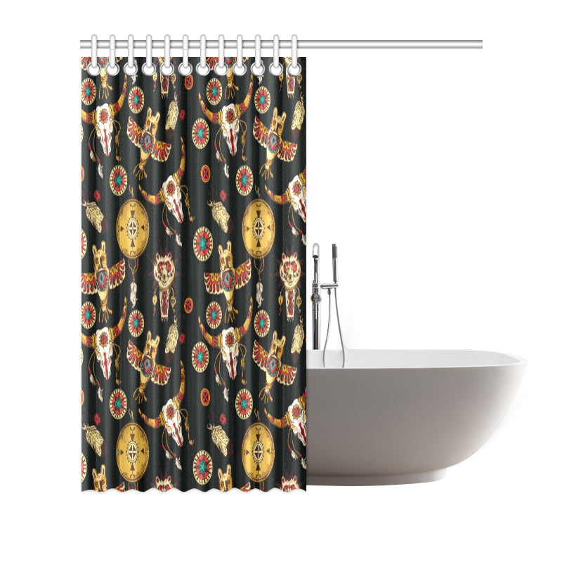 Native American Symbol Pattern Shower Curtain