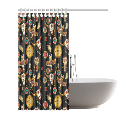 Native American Symbol Pattern Shower Curtain