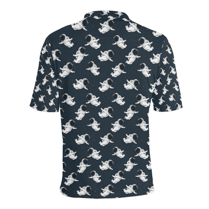 Astronaut Pattern Print Design 02 Men Polo Shirt
