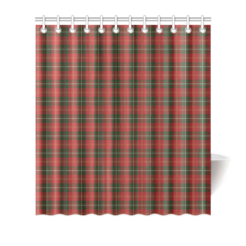 Holiday Tartan Plaid Pattern Shower Curtain
