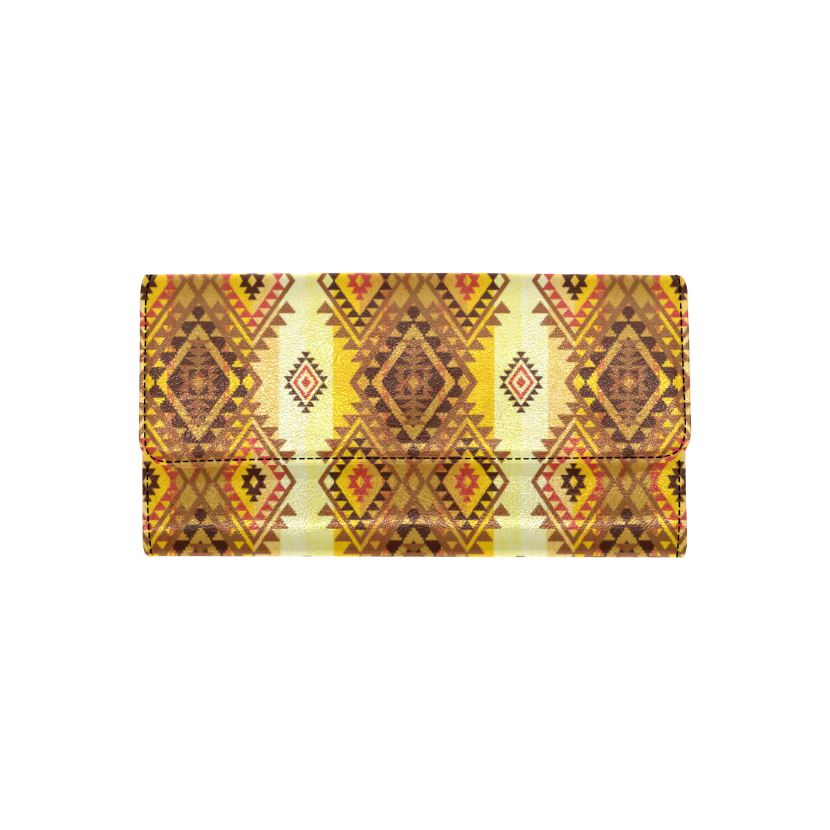 Native Pattern Print Design A09 Women's Trifold Wallet