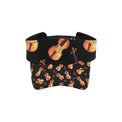 Violin Pattern Print Design 04 Unisex Sun Visor