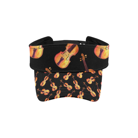 Violin Pattern Print Design 04 Unisex Sun Visor