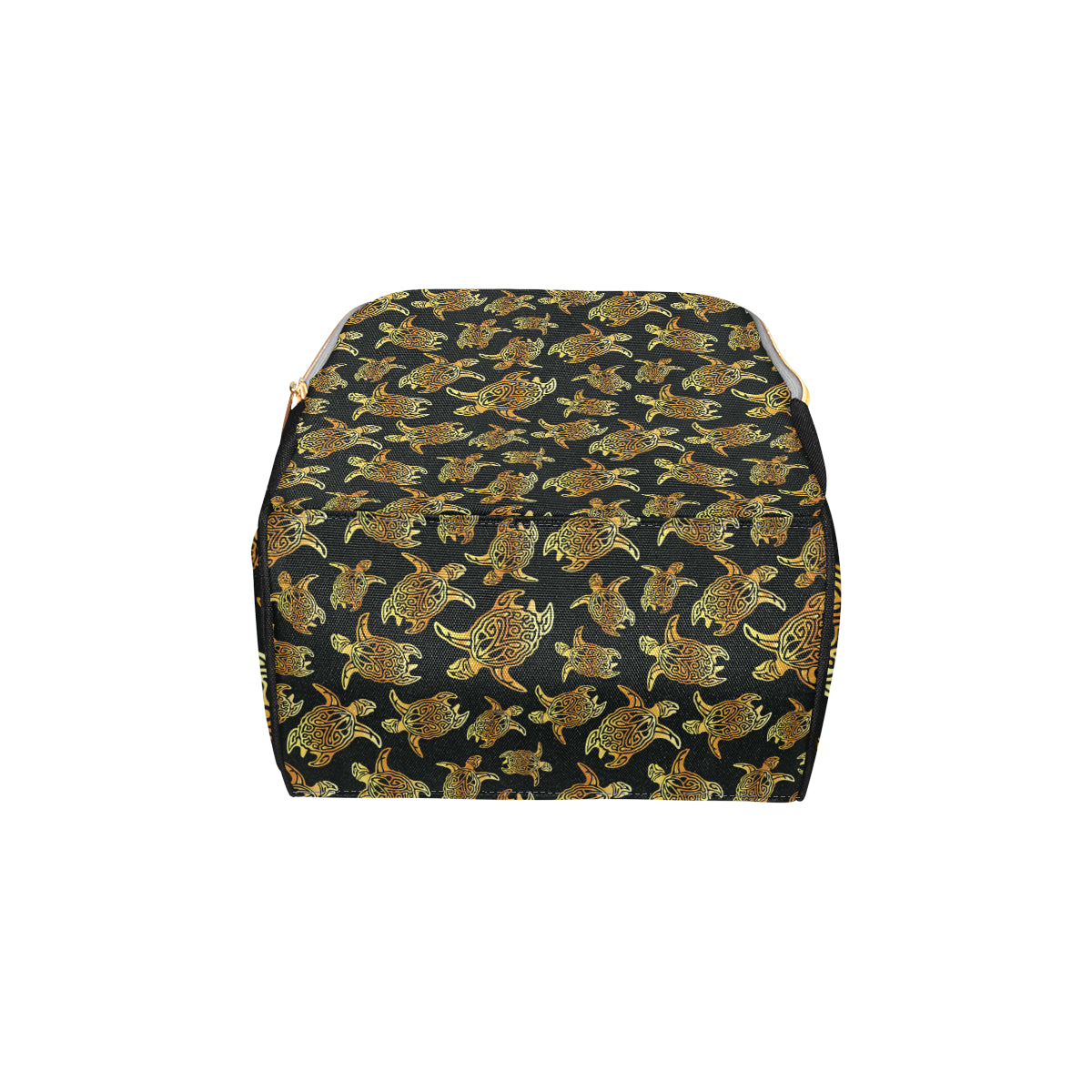 Gold Tribal Turtle Polynesian Themed Diaper Bag Backpack