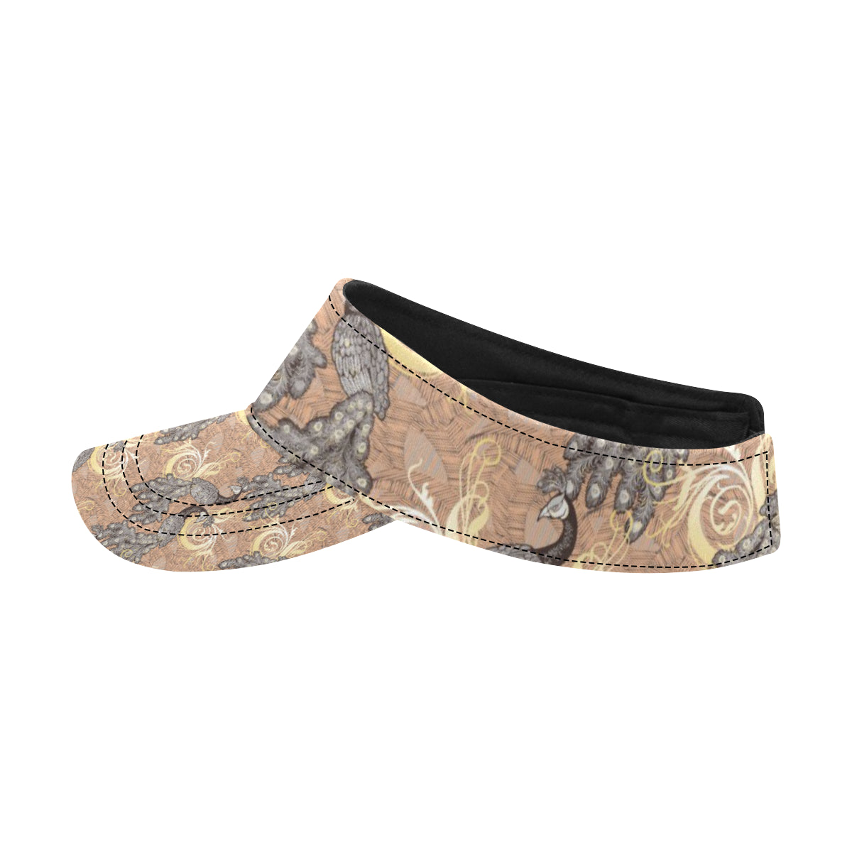 Peacock Pattern Print Design A05 Unisex Sun Visor