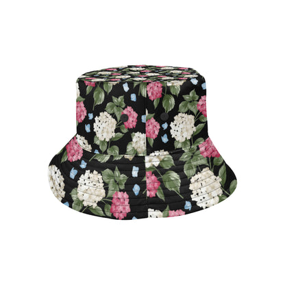 Hydrangea Pattern Print Design HD09 Unisex Bucket Hat