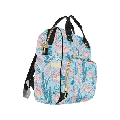 Tropical Flower Pattern Print Design TF01 Diaper Bag Backpack