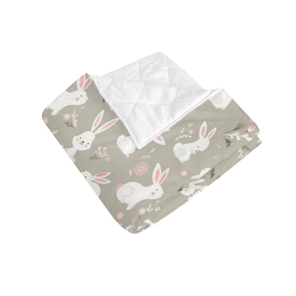 Rabbit Pattern Print Design RB03 Premium Quilt