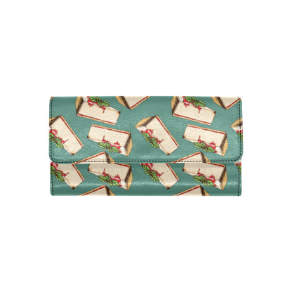 Cheesecake Pattern Print Design CK02 Women's Trifold Wallet
