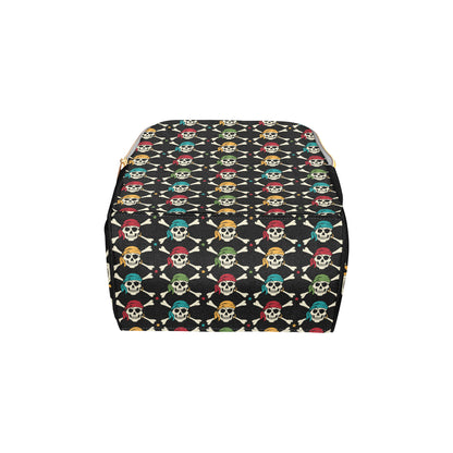 Pirate Pattern Print Design A01 Diaper Bag Backpack