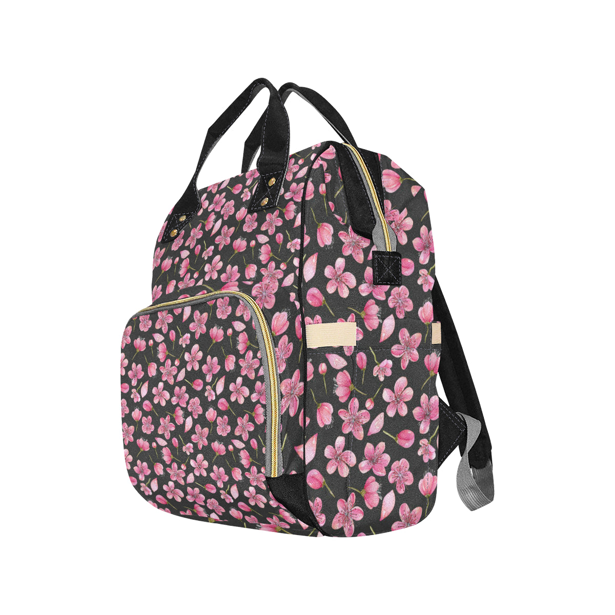 Apple blossom Pattern Print Design AB03 Diaper Bag Backpack