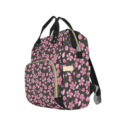 Apple blossom Pattern Print Design AB03 Diaper Bag Backpack