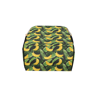 Banana Pattern Print Design BA01 Diaper Bag Backpack
