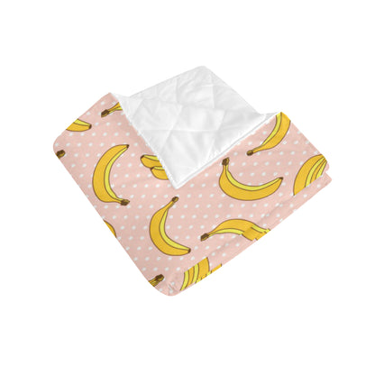 Banana Pattern Print Design BA06 Premium Quilt
