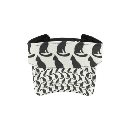 Black Cat Pattern Print Design 02 Unisex Sun Visor