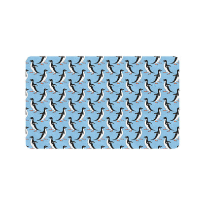 Penguin Dance Pattern Rubber Doormat