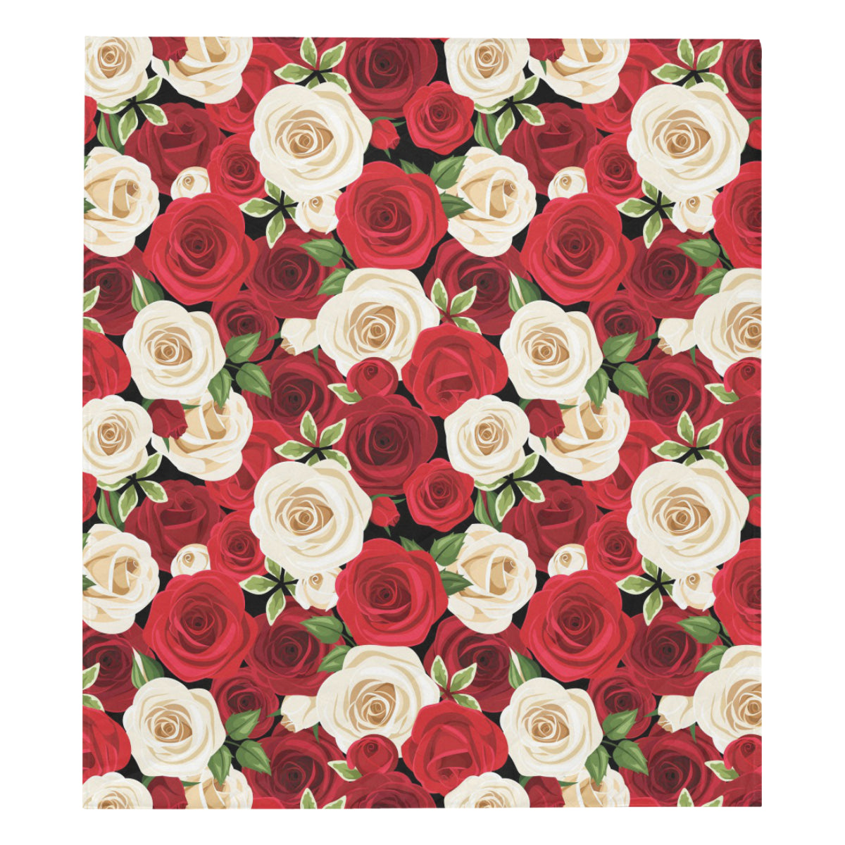 Rose Pattern Print Design RO06 Premium Quilt