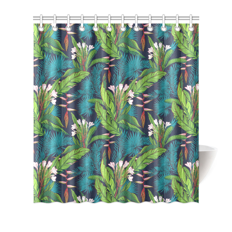 Rainforest Pattern Print Design RF01 Shower Curtain