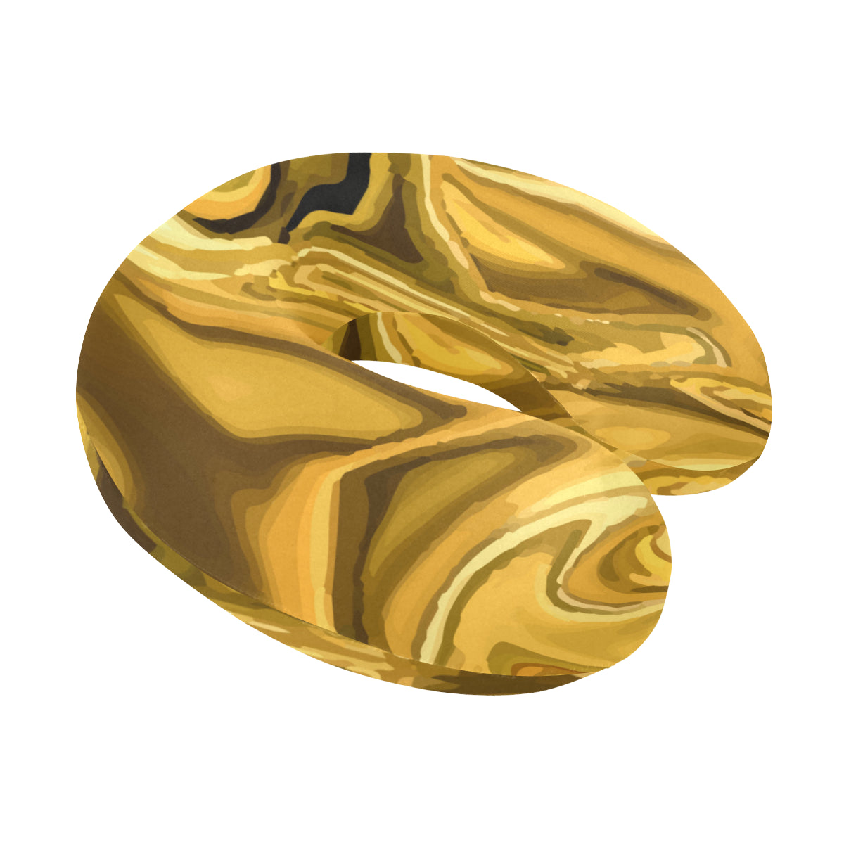 Liquid Pattern Print Design 03 U-Shaped Travel Neck Pillow