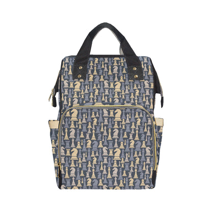 Chess Pattern Print Design 04 Diaper Bag Backpack