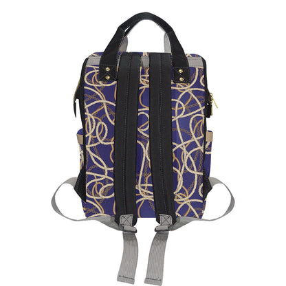 Rope Pattern Print Design A01 Diaper Bag Backpack