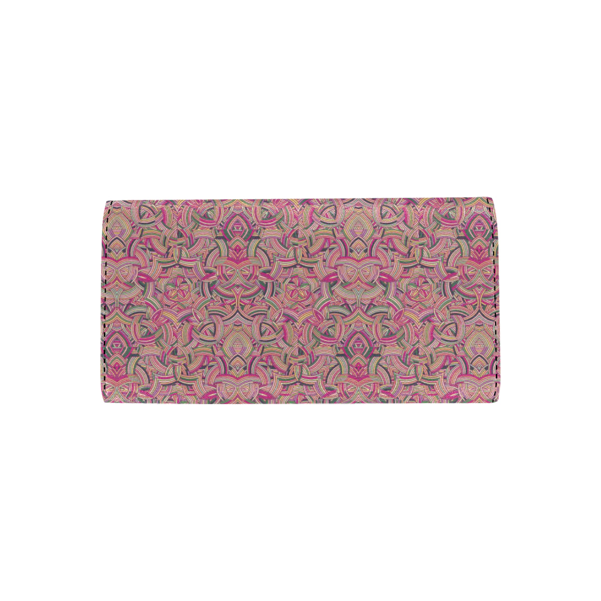Celtic Pattern Print Design 04 Women's Trifold Wallet