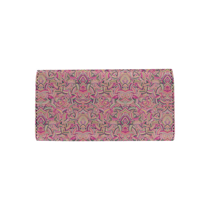 Celtic Pattern Print Design 04 Women's Trifold Wallet