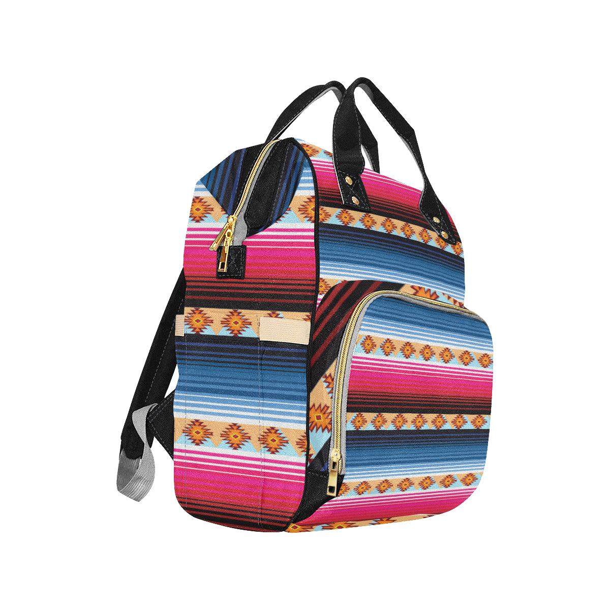 Mexican Pattern Print Design 03 Diaper Bag Backpack