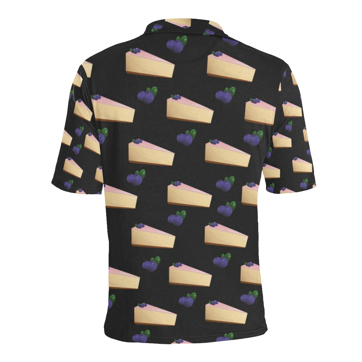 Cheesecake blueberry Pattern Print Design CK01 Men Polo Shirt