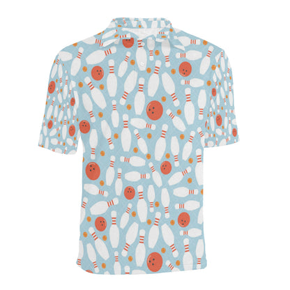 Bowling Pattern Print Design 09 Men Polo Shirt