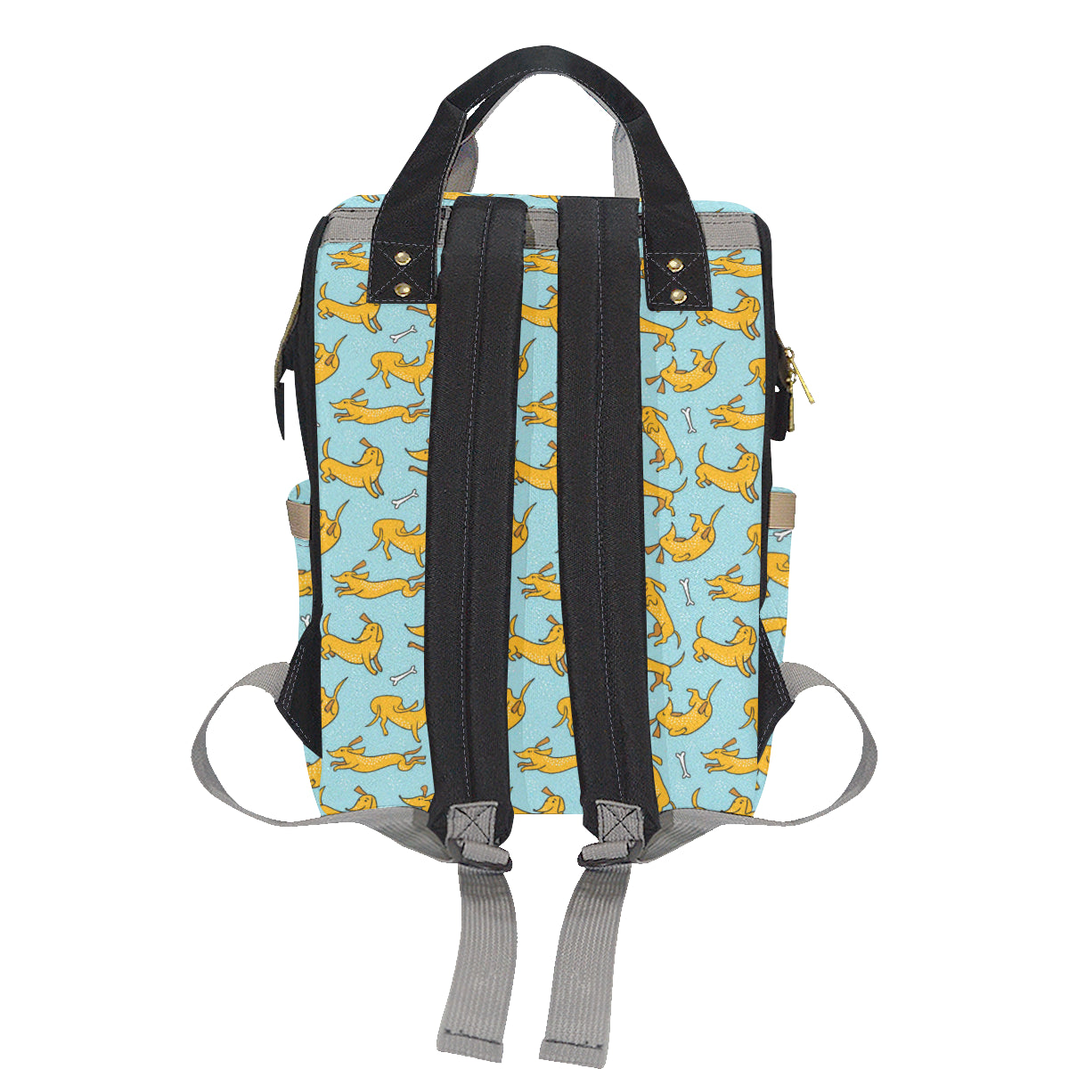 Dachshund Pattern Print Design 08 Diaper Bag Backpack