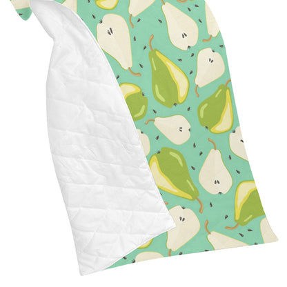 Pear Pattern Print Design PE04 Premium Quilt