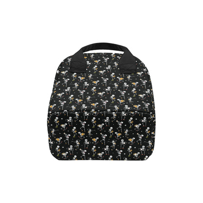 Skeleton Dance Print Insulated Lunch Bag