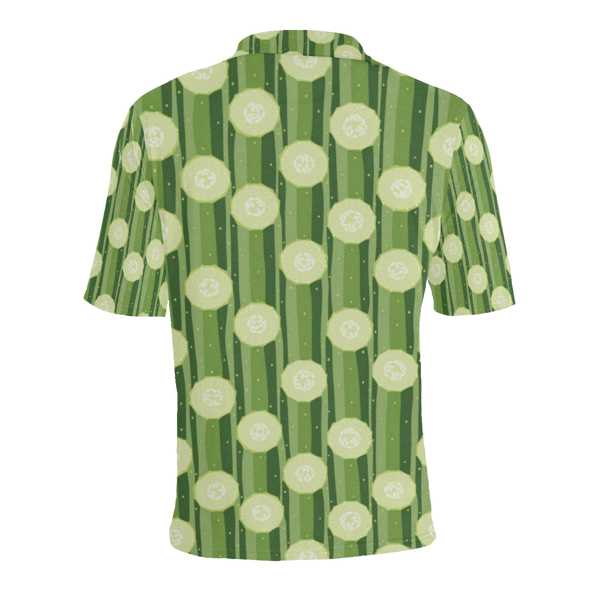 Cucumber Pattern Print Design CC03 Men Polo Shirt