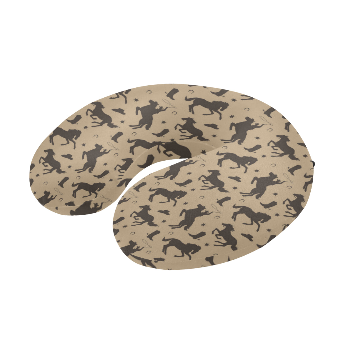 Cowboy Pattern Print Design 05 U-Shaped Travel Neck Pillow