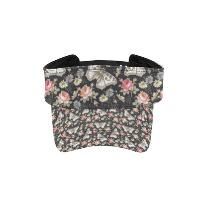Butterfly Flower Pattern Print Design 07 Unisex Sun Visor