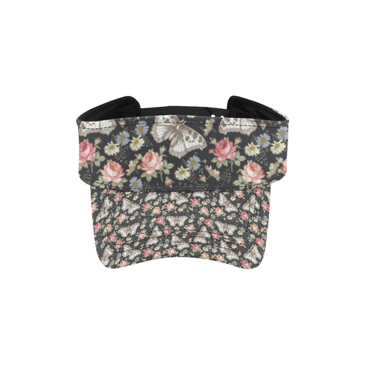 Butterfly Flower Pattern Print Design 07 Unisex Sun Visor