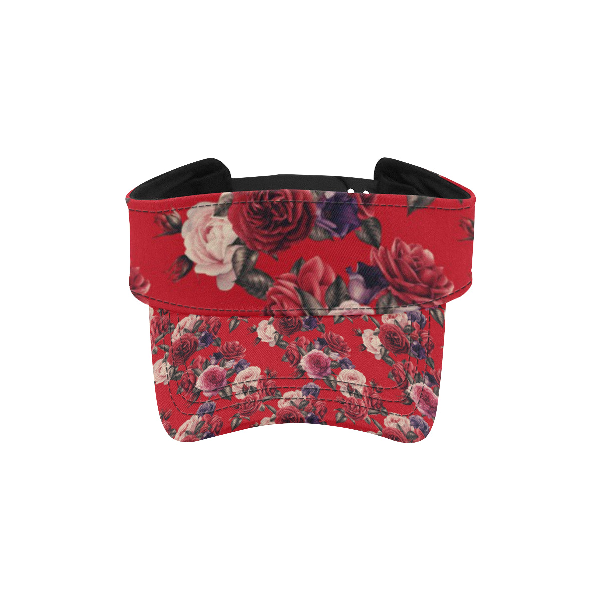 Rose Red Pattern Print Design RO07 Unisex Sun Visor