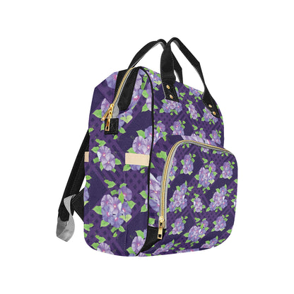 Morning Glory Pattern Print Design MG03 Diaper Bag Backpack