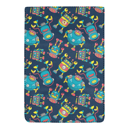 Robot Pattern Print Design A05 Women's Trifold Wallet