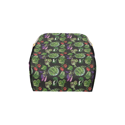 Lettuce Pattern Print Design 01 Diaper Bag Backpack