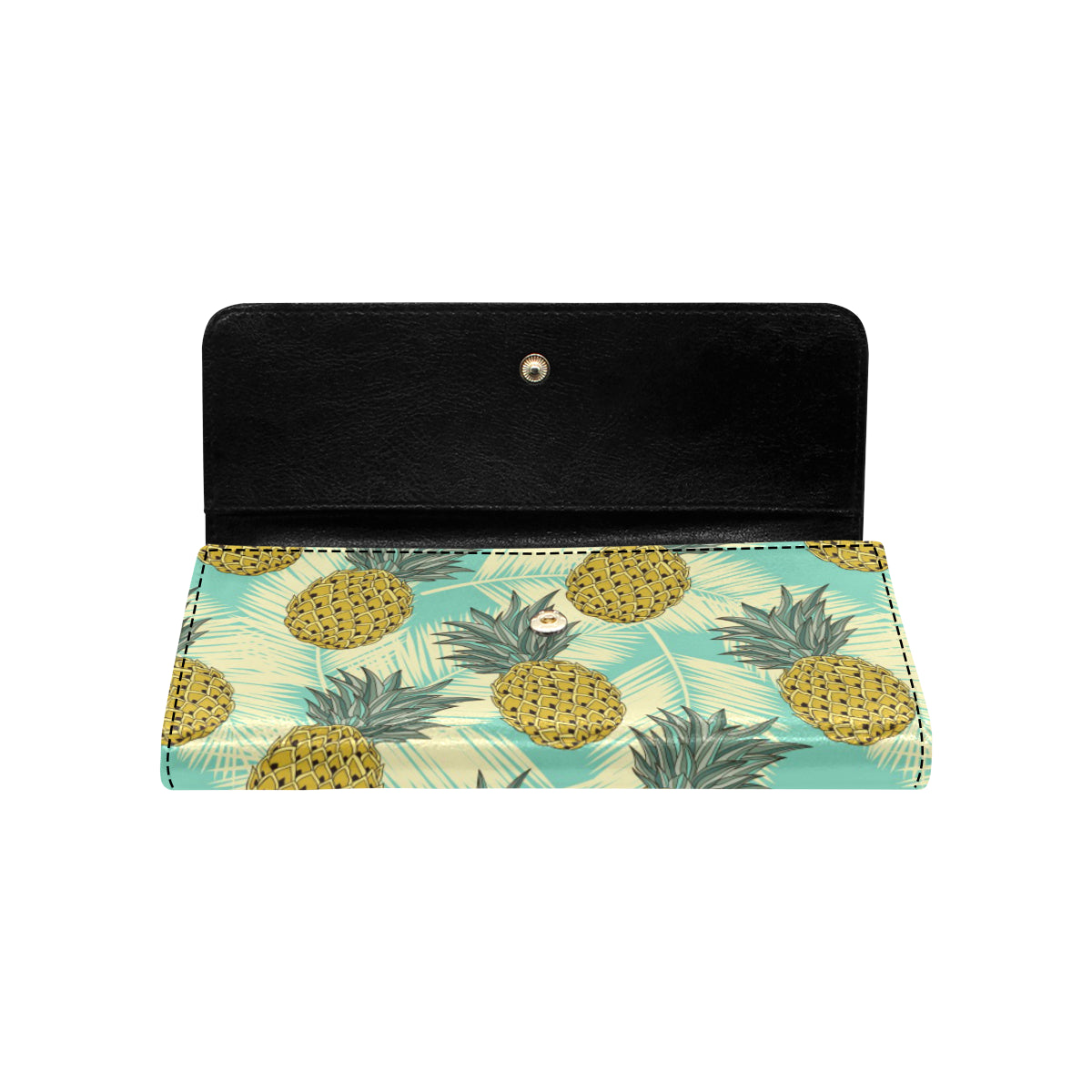 Pineapple Pattern Print Design PP03 Women's Trifold Wallet
