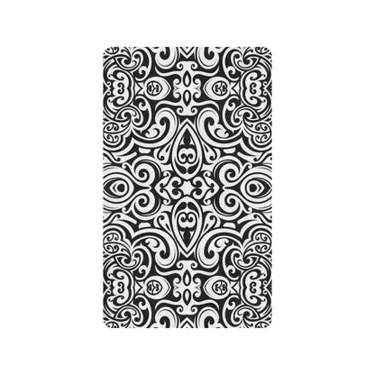Polynesian Tattoo Pattern Rubber Doormat