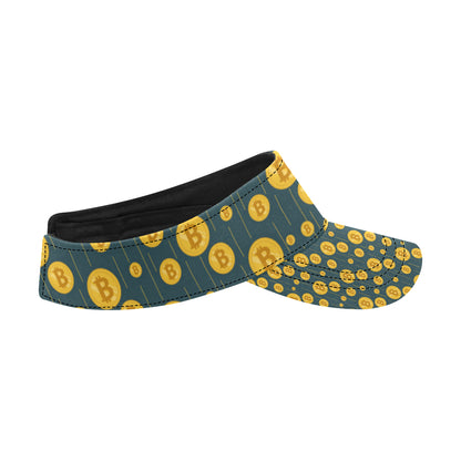 Bitcoin Pattern Print Design 01 Unisex Sun Visor